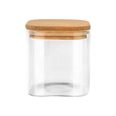 ESTIA ΔΟΧΕΙΟ ΑΠΟΘΗΚΕΥΣΗΣ BAMBOO ESSENTIALS 550ml ΓΥΑΛΙΝΟ ΜΕ ΚΑΠΆΚΙ